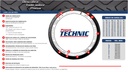 Llanta para moto 110/70-17 (TL) Tipo Tubular Modelo SPORT Marca Technic Brasil