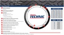 Llanta para moto 100/90-18 (TL) Tipo Tubular Modelo SPORT Marca Technic Brasil