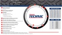 Llanta para moto 100/90-10 (TL) Tipo Tubular Modelo SPORT R Marca Technic Brasil