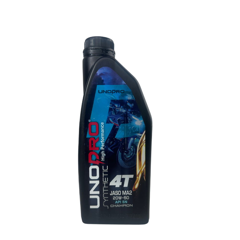 Aceite UnoPro sintetico CHAMPION SAE 20W50 4T (Api-SL/CF)