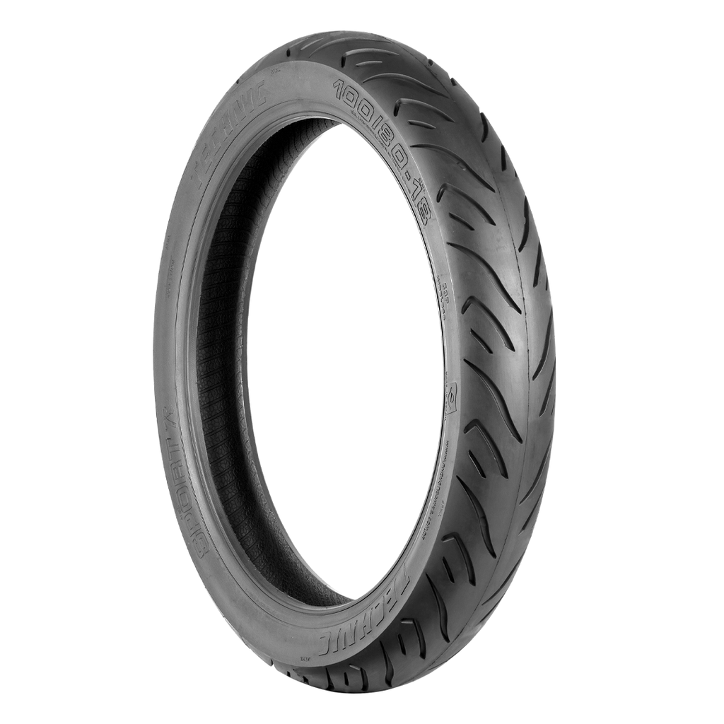 Llanta para moto 100/80-18 (TL) Tipo Tubular Modelo SPORT R Marca Technic Brasil